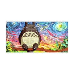 Totoro Starry Night Art Van Gogh Parody Yoga Headband by Modalart