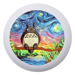 Totoro Starry Night Art Van Gogh Parody Dento Box With Mirror by Modalart