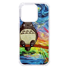 Totoro Starry Night Art Van Gogh Parody Iphone 14 Pro Tpu Uv Print Case by Modalart