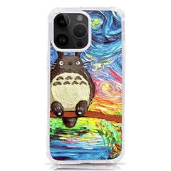 Totoro Starry Night Art Van Gogh Parody Iphone 14 Pro Max Tpu Uv Print Case by Modalart