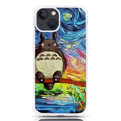 Totoro Starry Night Art Van Gogh Parody Iphone 13 Tpu Uv Print Case by Modalart