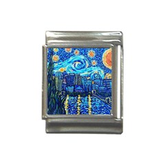 Starry Night Van Gogh Painting Art City Scape Italian Charm (13mm) by Modalart