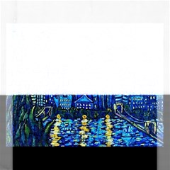 Starry Night Van Gogh Painting Art City Scape Rectangular Jigsaw Puzzl by Modalart