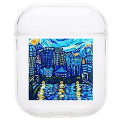 Starry Night Van Gogh Painting Art City Scape Soft Tpu Airpods 1/2 Case by Modalart