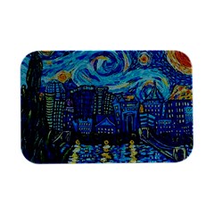 Starry Night Van Gogh Painting Art City Scape Open Lid Metal Box (silver)   by Modalart