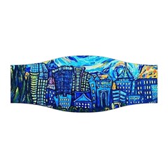 Starry Night Van Gogh Painting Art City Scape Stretchable Headband by Modalart