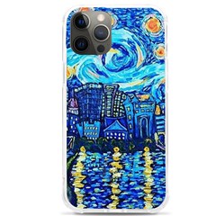 Starry Night Van Gogh Painting Art City Scape Iphone 12 Pro Max Tpu Uv Print Case by Modalart