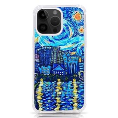 Starry Night Van Gogh Painting Art City Scape Iphone 14 Pro Max Tpu Uv Print Case by Modalart