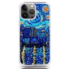 Starry Night Van Gogh Painting Art City Scape Iphone 13 Pro Max Tpu Uv Print Case by Modalart