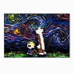 Cartoon Art Starry Night Van Gogh Postcards 5  X 7  (pkg Of 10) by Modalart