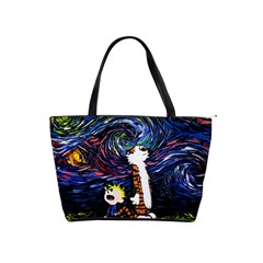 Cartoon Art Starry Night Van Gogh Classic Shoulder Handbag by Modalart