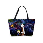 Cartoon Art Starry Night Van Gogh Classic Shoulder Handbag Back