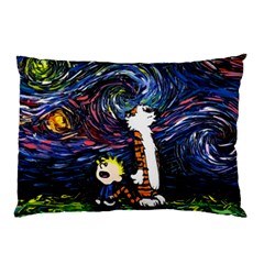 Cartoon Art Starry Night Van Gogh Pillow Case (two Sides) by Modalart