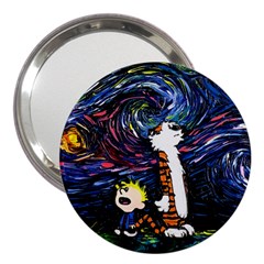 Cartoon Art Starry Night Van Gogh 3  Handbag Mirrors by Modalart