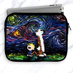 Cartoon Art Starry Night Van Gogh Apple Ipad 2/3/4 Zipper Cases by Modalart