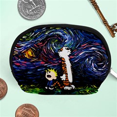 Cartoon Art Starry Night Van Gogh Accessory Pouch (medium) by Modalart