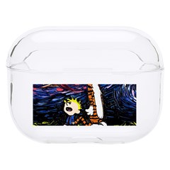 Cartoon Art Starry Night Van Gogh Hard Pc Airpods Pro Case by Modalart