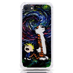 Cartoon Art Starry Night Van Gogh Iphone Se by Modalart