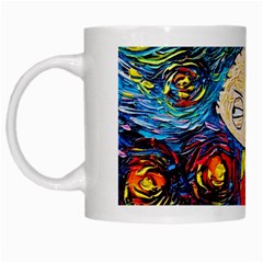 Cartoon Starry Night Vincent Van Gogh White Mug by Modalart