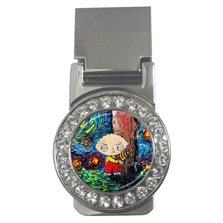 Cartoon Starry Night Vincent Van Gogh Money Clips (CZ) 