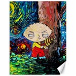 Cartoon Starry Night Vincent Van Gogh Canvas 12  x 16  11.86 x15.41  Canvas - 1