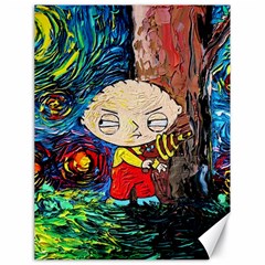 Cartoon Starry Night Vincent Van Gogh Canvas 18  X 24  by Modalart