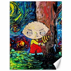 Cartoon Starry Night Vincent Van Gogh Canvas 36  X 48  by Modalart