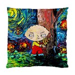 Cartoon Starry Night Vincent Van Gogh Standard Cushion Case (One Side) Front