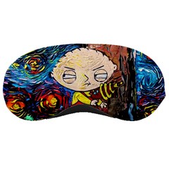 Cartoon Starry Night Vincent Van Gogh Sleep Mask by Modalart