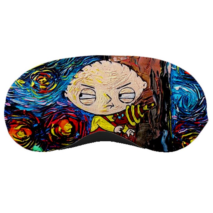 Cartoon Starry Night Vincent Van Gogh Sleep Mask