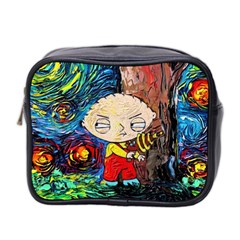 Cartoon Starry Night Vincent Van Gogh Mini Toiletries Bag (two Sides) by Modalart