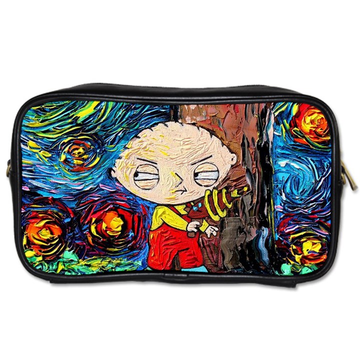 Cartoon Starry Night Vincent Van Gogh Toiletries Bag (One Side)