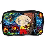 Cartoon Starry Night Vincent Van Gogh Toiletries Bag (Two Sides) Back