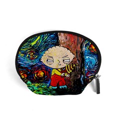 Cartoon Starry Night Vincent Van Gogh Accessory Pouch (small) by Modalart