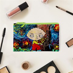 Cartoon Starry Night Vincent Van Gogh Cosmetic Bag (xs) by Modalart