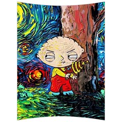 Cartoon Starry Night Vincent Van Gogh Back Support Cushion by Modalart