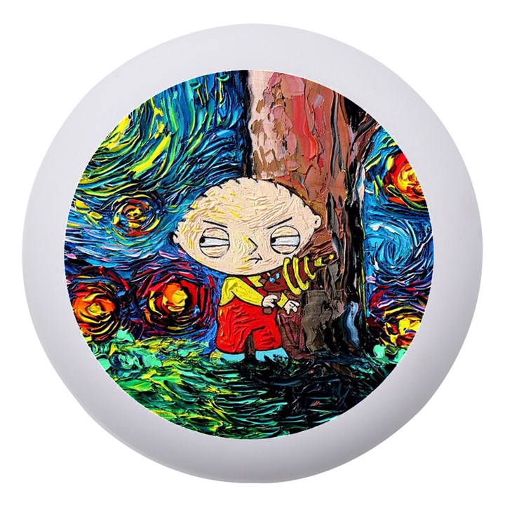 Cartoon Starry Night Vincent Van Gogh Dento Box with Mirror