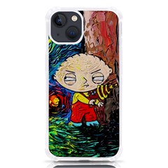 Cartoon Starry Night Vincent Van Gogh Iphone 13 Tpu Uv Print Case by Modalart