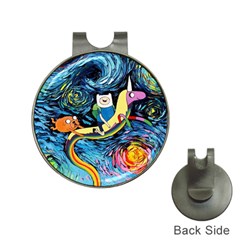 Adventure Time Art Starry Night Van Gogh Hat Clips With Golf Markers by Modalart