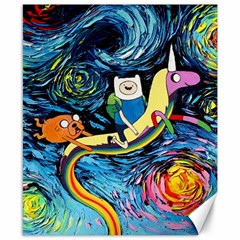 Adventure Time Art Starry Night Van Gogh Canvas 8  X 10  by Modalart