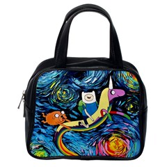 Adventure Time Art Starry Night Van Gogh Classic Handbag (one Side) by Modalart