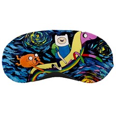 Adventure Time Art Starry Night Van Gogh Sleep Mask by Modalart