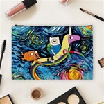 Adventure Time Art Starry Night Van Gogh Cosmetic Bag (Large) Front