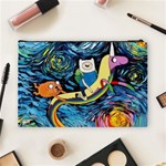 Adventure Time Art Starry Night Van Gogh Cosmetic Bag (Large) Back