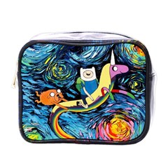 Adventure Time Art Starry Night Van Gogh Mini Toiletries Bag (one Side) by Modalart