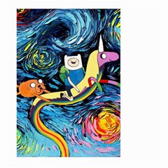 Adventure Time Art Starry Night Van Gogh Large Garden Flag (two Sides) by Modalart