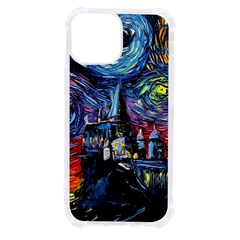 Castle Hogwarts Starry Night Print Van Gogh Parody Iphone 13 Mini Tpu Uv Print Case by Modalart