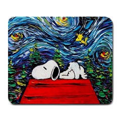 Dog House Vincent Van Gogh s Starry Night Parody Large Mousepad by Modalart