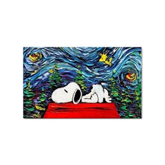 Dog House Vincent Van Gogh s Starry Night Parody Sticker (rectangular) by Modalart