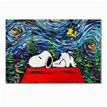 Dog House Vincent Van Gogh s Starry Night Parody Postcard 4 x 6  (Pkg of 10) Front